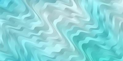 Light Blue, Green vector background with bent lines.