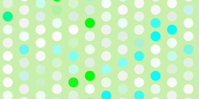 Light green vector background with spots.