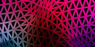Dark multicolor vector triangle mosaic template.