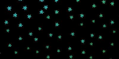 Dark green vector texture with disease symbols.