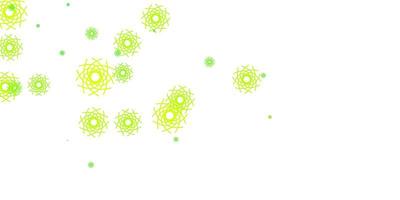 Light Green, Yellow vector template with abstract forms.