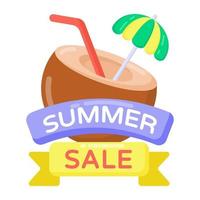 Summer Sale Labels vector