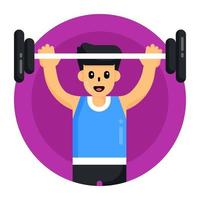 Weightlifter and Body builder vector