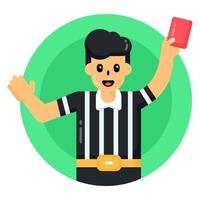 Referee and Game judge vector