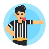 Game Referee and Football vector