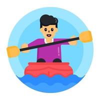 Rafting and Boat Rafting vector