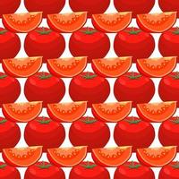 pattern red tomato, vegetable ketchup for seal vector
