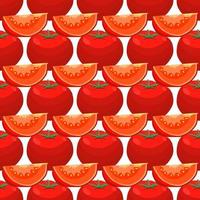 pattern red tomato, vegetable ketchup for seal vector