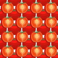 pattern red tomato, vegetable ketchup for seal vector