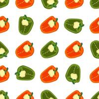 Illustration on theme of bright pattern bell pepper vector