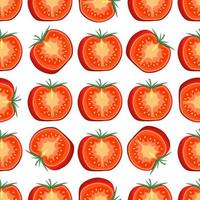 pattern red tomato, vegetable ketchup for seal vector