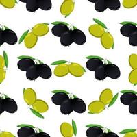 Illustration on theme of bright pattern italian olive vector