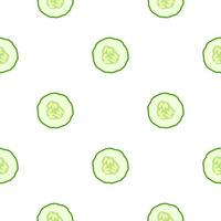 Illustration on theme of bright pattern green cucumber vector