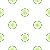 Illustration on theme of bright pattern green cucumber vector