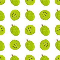 Theme big colored seamless gooseberry vector