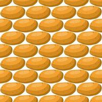 Illustration on theme of bright pattern brown potato vector