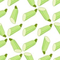 Illustration on theme of bright pattern zucchini vector