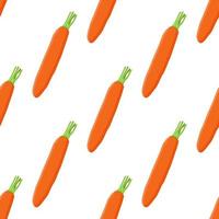 Illustration on theme of bright pattern yellow carrots vector