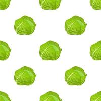 Illustration on theme of bright pattern rounded cabbage vector