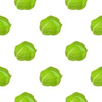 Illustration on theme of bright pattern rounded cabbage vector