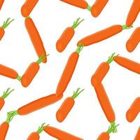 Illustration on theme of bright pattern yellow carrots vector