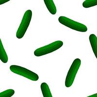 Illustration on theme of bright pattern green cucumber vector