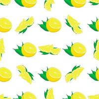 Illustration on theme big colored seamless yellow lemon vector