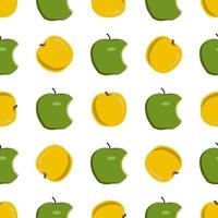 Illustration on theme big colored seamless apple vector