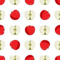 Illustration on theme big colored seamless apple vector