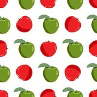 Illustration on theme big colored seamless apple vector