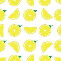 Illustration on theme big colored seamless yellow lemon vector