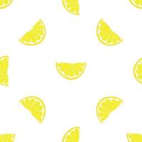 Illustration on theme big colored seamless yellow lemon vector