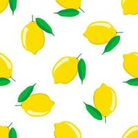 Illustration on theme big colored seamless yellow lemon vector