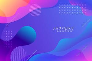 Abstract blue wavy shapes background vector