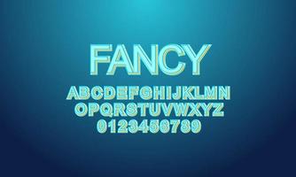 Editable text effect fancy title style vector