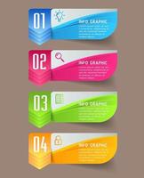 modern text box template, infographics banner vector