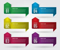 modern text box template, infographics banner vector