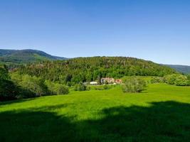 impresionante paisaje de los vosgos en francia foto