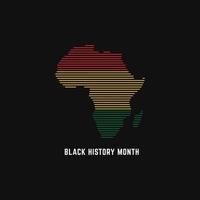 Black History Month vector template.