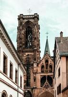 Buildings in the medieval city of Rouffach in Alsace, France photo