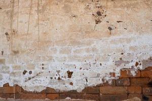 old grungy brick wall concrete texture background photo