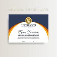 Modern color certificate template design. vector