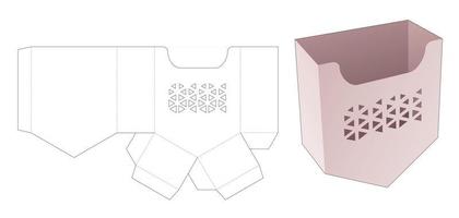 caja de embalaje plantilla troquelada vector