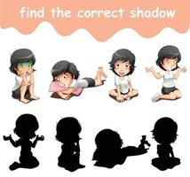 find the correct shadow sheet vector