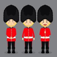 British Character with Various Expression vector