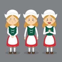 Germany Character with Various Expression vector