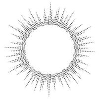 Bursting rays. Sunburst frame. Abstract equalizer element vector