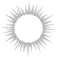 Bursting rays. Sunburst frame. Abstract equalizer element vector