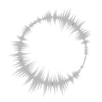 Bursting rays. Sunburst frame. Abstract equalizer element vector