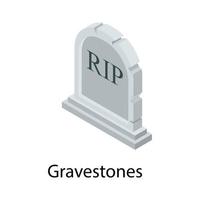 Trending Gravestone Concepts vector